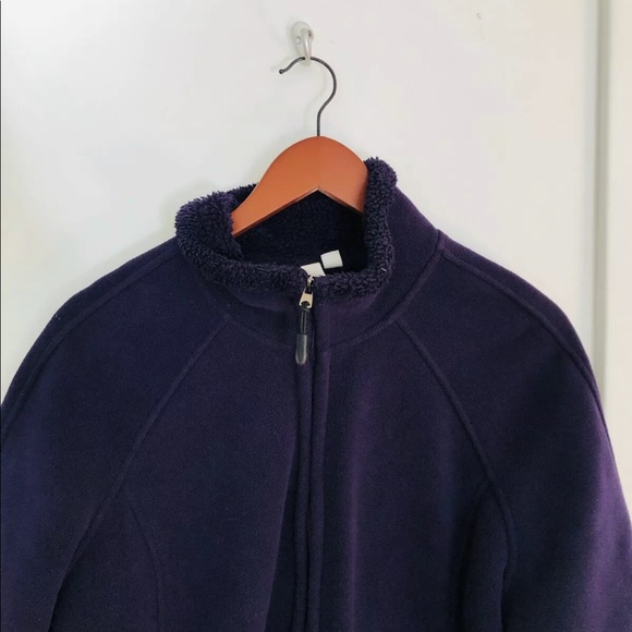 Green Tea fuzzy Sherpa lined zip fleece jacket - Picture 10 of 13